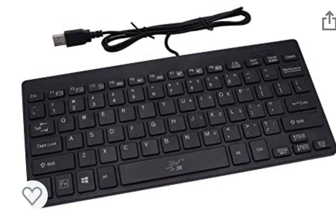 SR Mini keyboard with 78-key thin light cable, small USB multimedia for PC, laptop