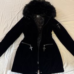 Kill Star Fur Hooded Coat