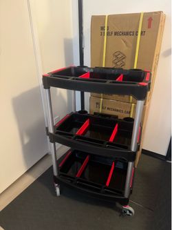 Mechanics 3 Shelf Cart