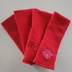 Valentine Heart Hand Towel x 4 ❤️ Cuatro Toalla de Mano