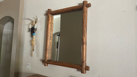 Rustic dresser and mirror