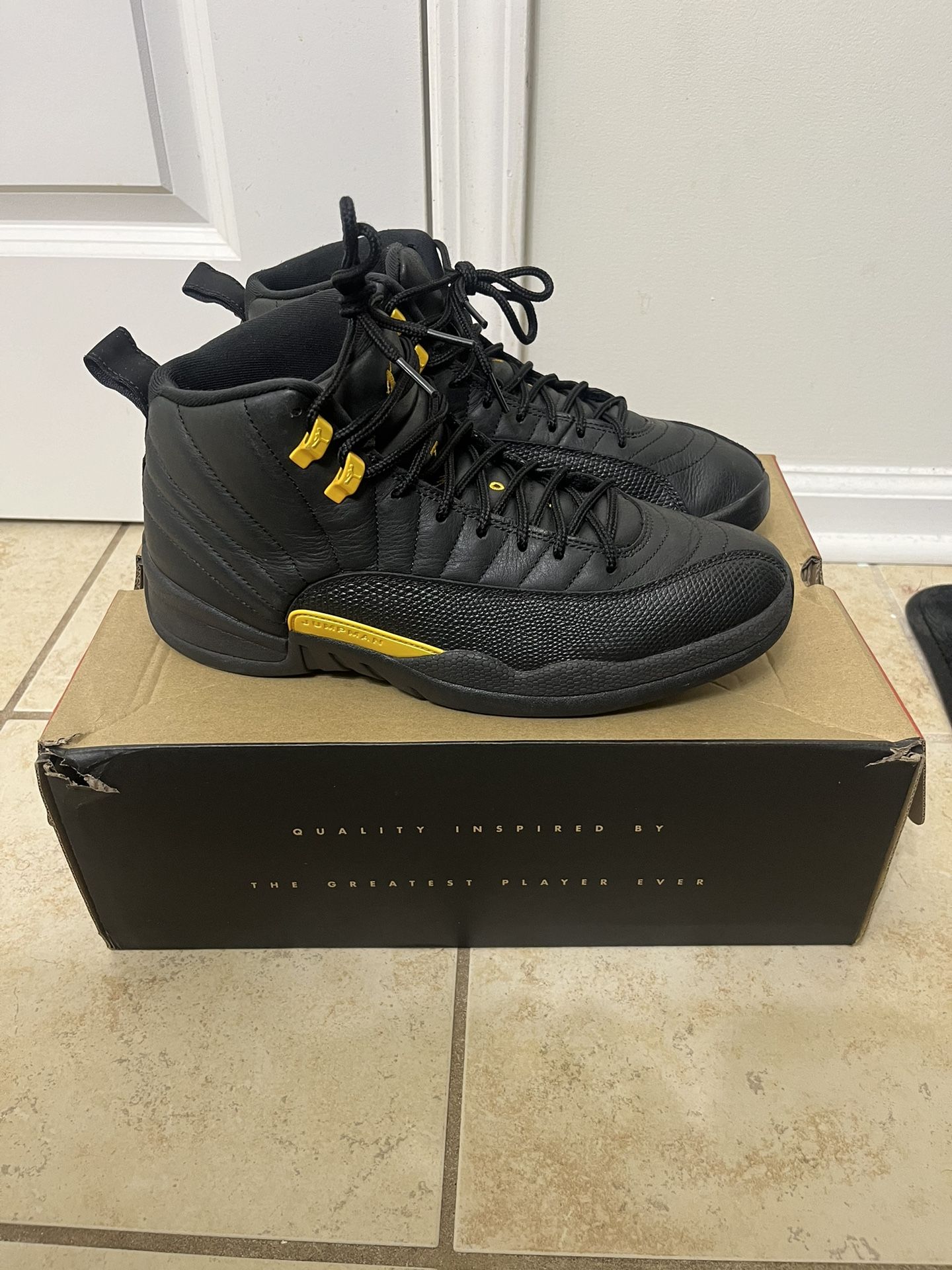 Jordan Black Taxi 12s Size 10.5 With OG box 