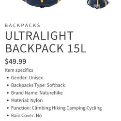 Naturehike  Outdoor Cycling Bag NWT