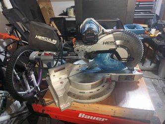 HERCULES 12 in. Dual-Bevel Sliding Compound Miter Saw with Precision LED Shadow Guide