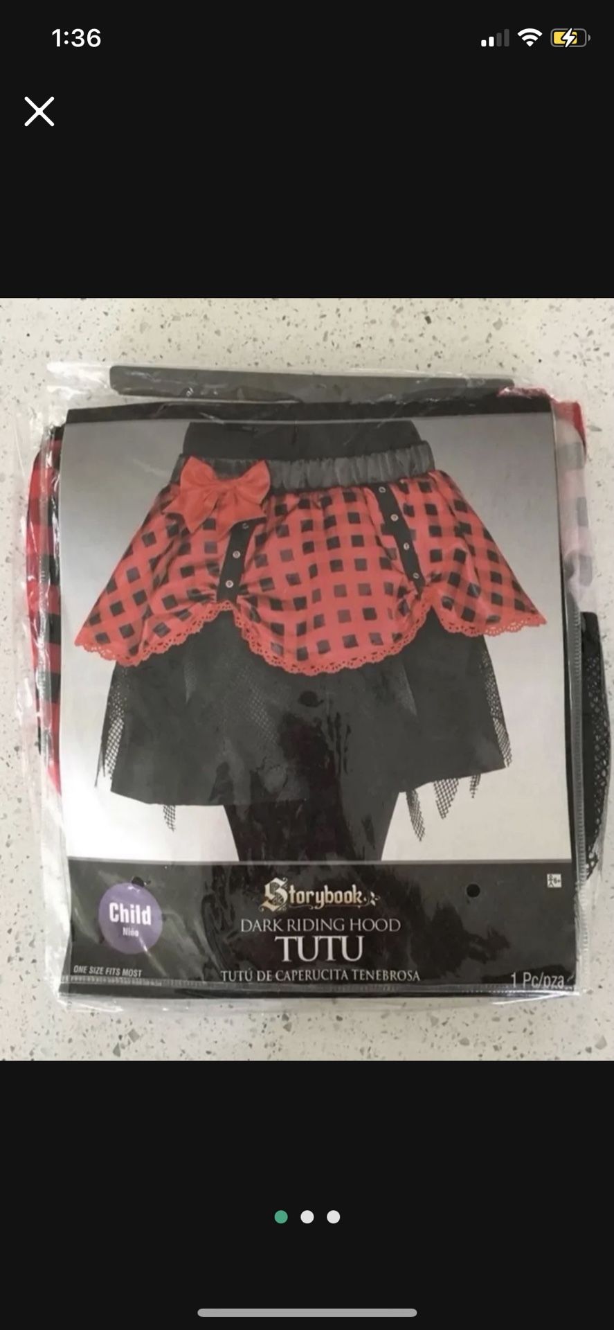 ~NEW Halloween Little Red Riding Hood TuTu Skirt Costume