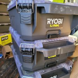 RYOBI
 LINK Compact 6-Compartment Modular Small Parts Organizer Tool Box