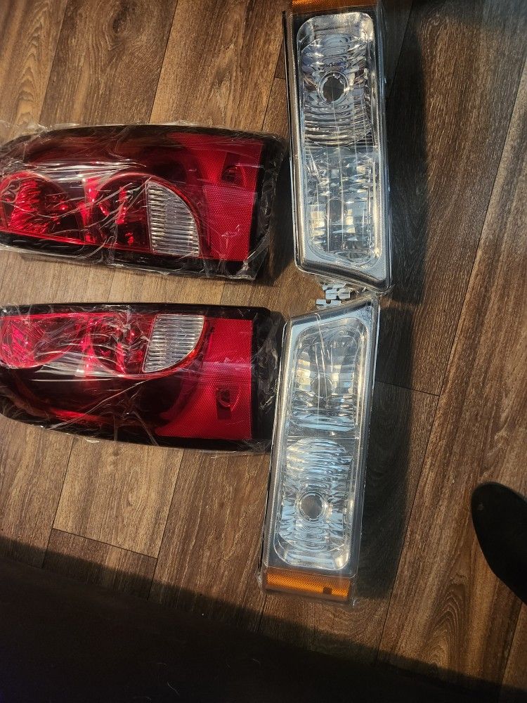 Head Lighys And Tail Lighta