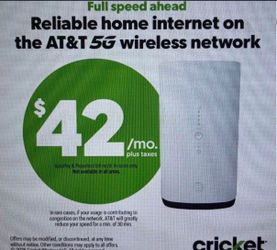 Get unlimited internet for $42/mo only at Cricket🔥