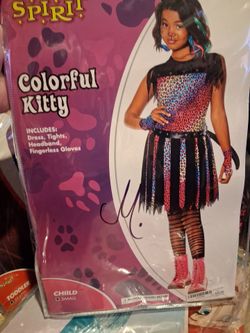 Colorful Kitty costume,