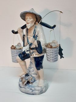 Porcelain Chinese Fisherman