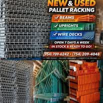 Pallet Racking - Upright, beams, wire decks and more!