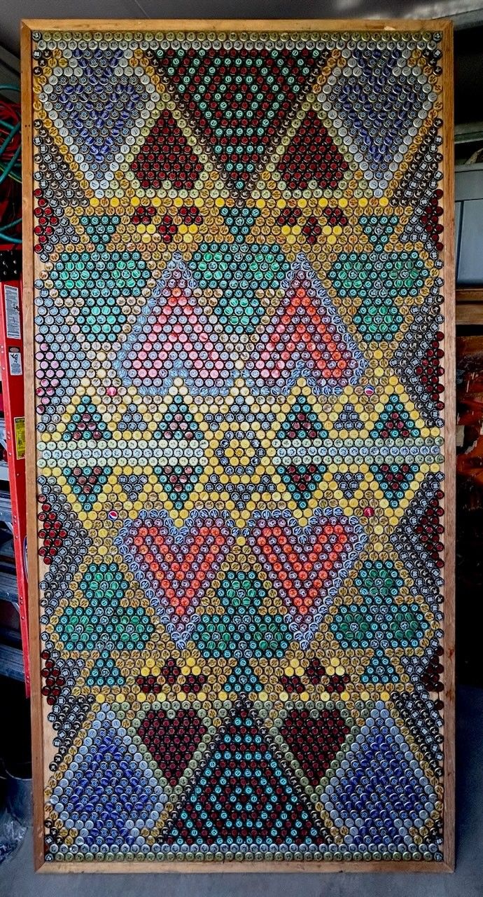 Bottle Cap Beer Pong Table