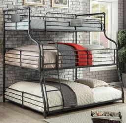 Brand New Twin, Full & Queen Solid Metal Bunk Bed