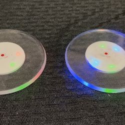Light up drink coasters