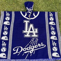 Dodgers Adult Size Alpaca Poncho