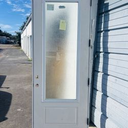 Exterior 8Ft Impact Door With Composite Frame 36x96