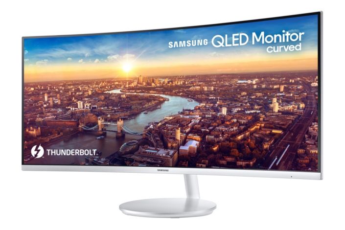 34" Samsung Curved Monitor CJ79 WQHD QLED 100Hz Thunderboltᵀᴹ 3 Ultra Wide ViewFinity