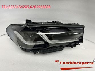 2021 2022 G30 M5 LED Adaptive Headlight Right Passenger Side OEM Black