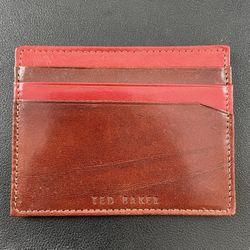 Brown Leather Ted Baker Card Wallet