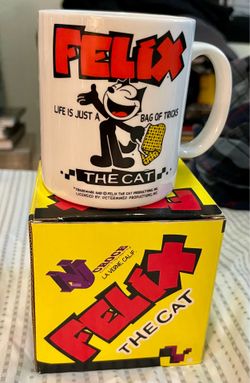 FELIX THE CAT COFFE CUP NEW 20$ FIRM