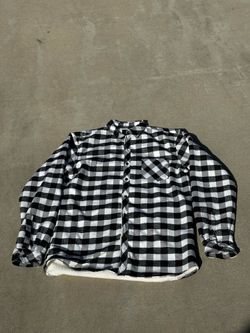 Sherpa lined flannel shirt size XL