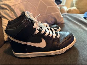 Nike Dunk High Black White Sneakers size 5.5