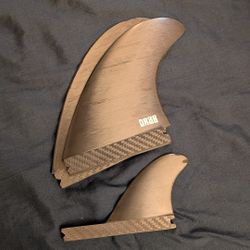 FUTURES FINS DRAB TWIN PLUS TRAILER 3 SURFBOARD FIN SET