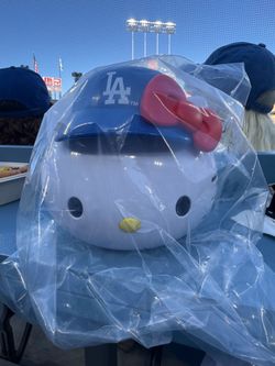 Hello Kitty LA Dodgers popcorn bucket with strap