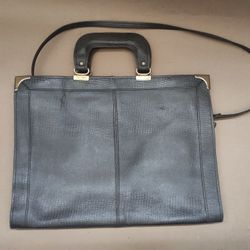 Leather Slim Brief Case