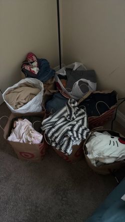Bags full of clothes