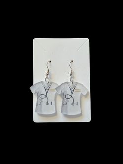 Medical Scrub 2D Dangle Earrings