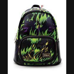StoryBook Disney Sleeping Beauty Maleficent Dragon Flame Mini Backpack Exclusive