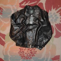 Imitation Leather Jacket