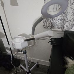 2 In 1 Facial Steamer W/ Magnifying Lamp