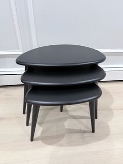 Black Nesting Tables Set of 3