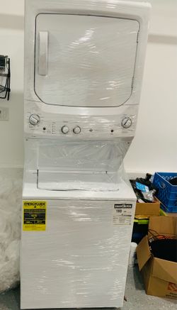 GE Stacked Washer & Dryer (Gas) - Like New