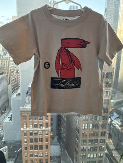 Brand New & Rare FUTURA x UNIQLO Kid's Grey Graphic Tee Size 3-4