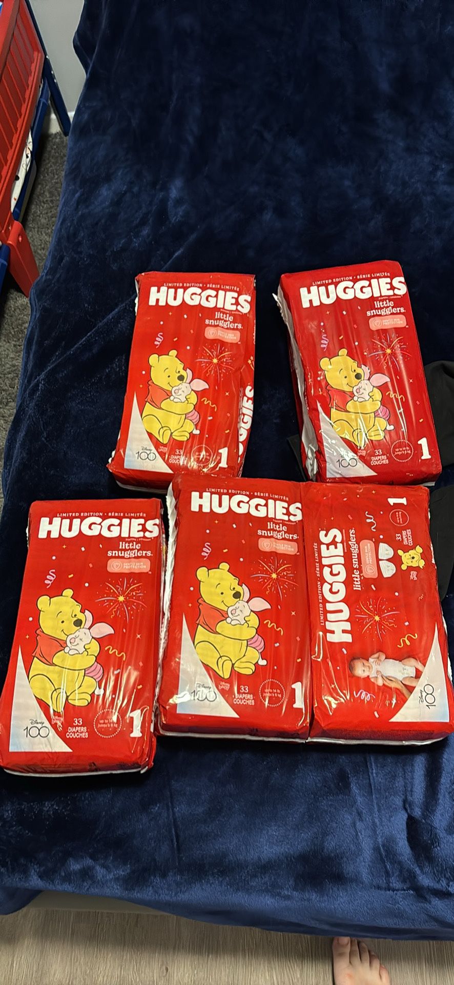 165 Huggies Diapers 