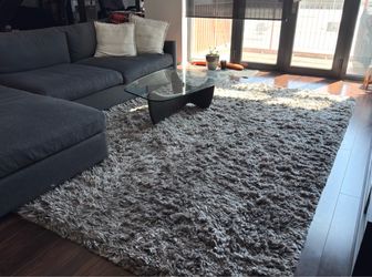 Grey Shag Rug 8.5’ x 11’