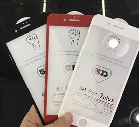 Full cover tempered glass screen protector for ip 6/7/8(+)