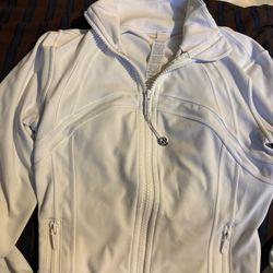 White lululemon jacket size 0