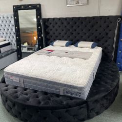 Queen storage bed