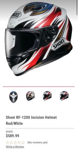 Shoei RF-1200 Incision Helmet Red/White