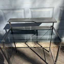 Desk with Glass Top 