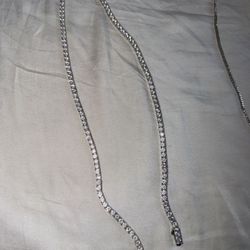 Jaxxon 22 Inch Tennis Chain Silver 