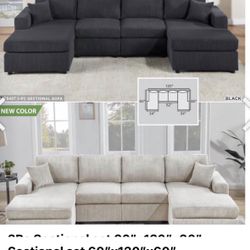 Sectional With Ottoman Set 