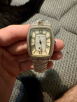 Judith Ripka Silver Tone Watch