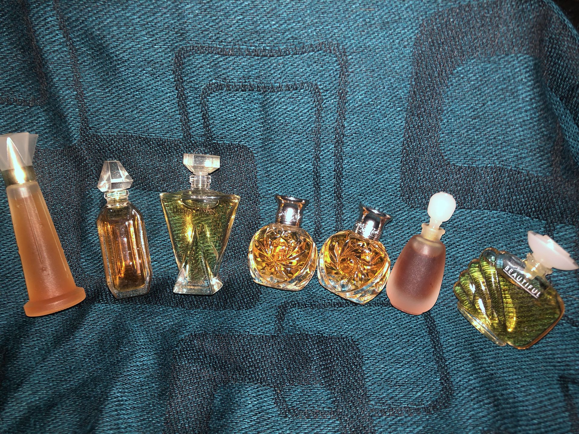 Vintage Authentic Mini Bottles Of Designer Perfume