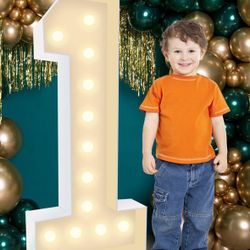 Marquee Number Large 1st Birthday