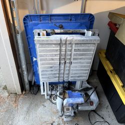 Kobalt 7” blade 9amp sliding table tile saw with stand 